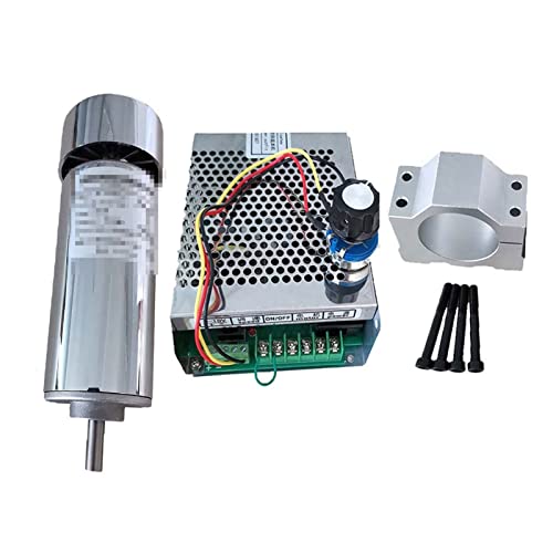 HEALBYBLE Luft gekühlt 0,4 kW. CNC Motor- / Lüfterspindelmotor Kit 400W Spindelmotor/Stromversorgung Government Governor zum Gravieren,Multi-Schutzfunktionen(Package 1) von HEALBYBLE