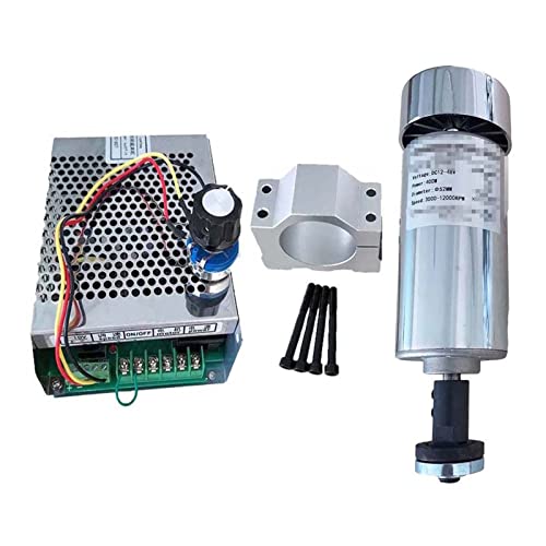 HEALBYBLE Luft gekühlt 0,4 kW. CNC Spindlemotor Winkelschleifer Kit Chuck 400W Spindelmotor/Stromversorgung Government Governor zum Gravieren,Multi-Schutzfunktionen(Package 1) von HEALBYBLE