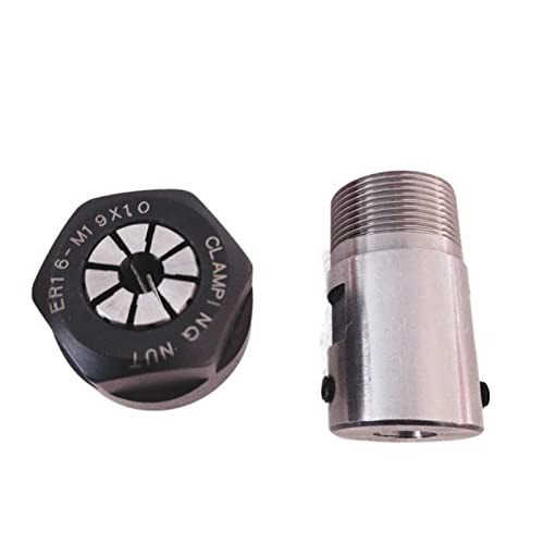 HEALBYBLE Spindelmotor -Klemmstange C20 ER16 32L 6mm +1pcs ER16 Chuck 1mm-10mm Collet 1PCS,Multi-Schutzfunktionen(6MM 8.5mm Collet) von HEALBYBLE