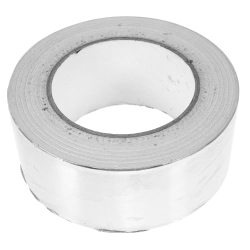 HEALEEP 1 Rolle Hochtemperaturbeständiges Aluminiumfolienband Selbstklebendes Aluminiumfolien Dichtungsband Gaffer Tape Folien Klebeband Wasserdichtes Klebeband Isolierband von HEALEEP