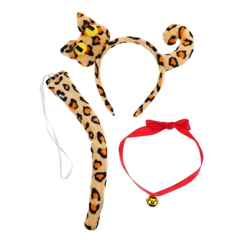 HEALEEP 1 Set Halloween Katzenkostüm Zubehör Katzenohren Haarband Kragen Für Mädchen Frauen Erwachsene Halloween Cosplay Party Kostüm HEALEEP 1 Set Halloween Katzenkostüm Zubehör Katzenohren Haarband Kragen Für Mädchen Frauen Erwachsene Halloween Cosplay Party Kostüm von HEALEEP