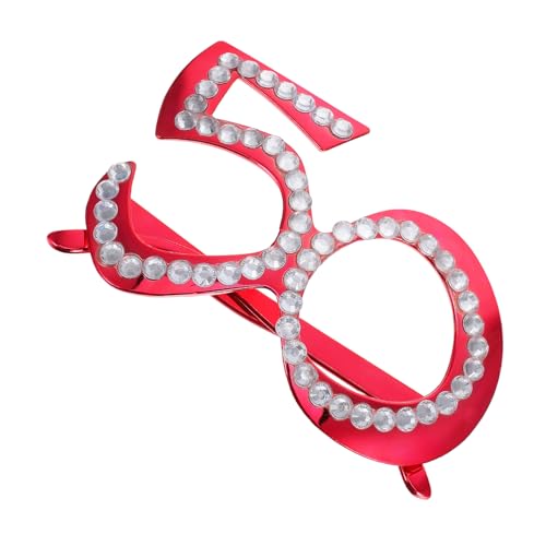 HEALEEP 1Paar Jahre Geburtstagsbrille mit Strasssteinen Wiederverwendbare Lustige Partybrille für Fotorequisiten Leichte Kunststoffrahmen Jubiläen und Feiern HEALEEP 1Paar Jahre Geburtstagsbrille mit Strasssteinen Wiederverwendbare Lustige Partybrille für Fotorequisiten Leichte Kunststoffrahmen Jubiläen und Feiern von HEALEEP