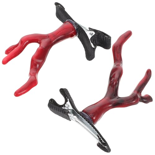 HEALEEP 2pcs Mond Neujahr Barrettes Dekorative Haarklammern Dragon Horn Barrettes Stylische Asiatische Haarzubehör Für Frauen Und Mädchen HEALEEP 2pcs Mond Neujahr Barrettes Dekorative Haarklammern Dragon Horn Barrettes Stylische Asiatische Haarzubehör Für Frauen Und Mädchen von HEALEEP