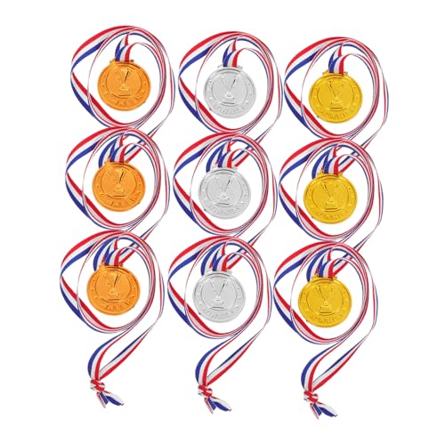 HEALEEP 9pcs Plastikmedaillen Für Kindermedaillen Besuchermedaillen Kinder Plastikfußballpreis Medaillen Haustierwettbewerb Sportparty Supplies HEALEEP 9pcs Plastikmedaillen Für Kindermedaillen Besuchermedaillen Kinder Plastikfußballpreis Medaillen Haustierwettbewerb Sportparty Supplies von HEALEEP
