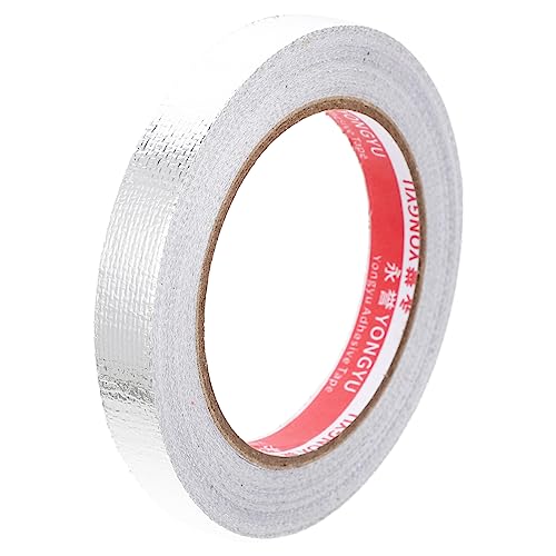 HEALLILY 1 Rolle Klebeband Trockenbau Conditioner Leitung window sealing tape heat resistant tape selbstklebendes Glasfaserband Aluminiumfolienband reparieren Glasfasergewebe Silver von HEALLILY