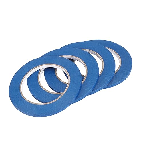 HEALLILY 4 Stück auto klebeband Plakatband blaues Malerband Abdeckband zum Lackieren Papier Klebeband grünes Band insulation tape hitzebeständiges klebeband Autozubehör Schattenpapier Blue von HEALLILY