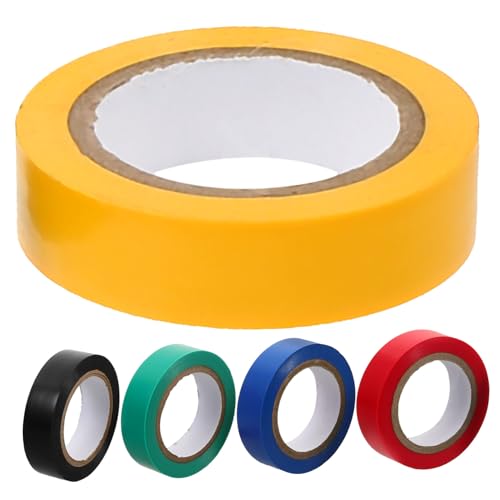 HEALLILY 5 Rollen Isolierband flüssig Spender doppelt Klebeband strapazierfähig wasserdicht Kabel starkes klebeband buntes klebeband Farben von Isolierbändern Hochtemperatur-Elektroband PVC von HEALLILY