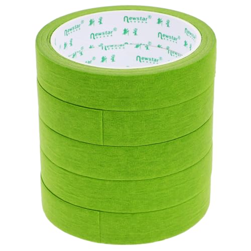 HEALLILY 5St Abdeckband Maskierung Schalthebelabdeckung Sprühkleber Kantenabschlussband Etikett Maskenband verpackungsband Kunstband auto sprühband Bandbeschriftung Malerband Papier Green von HEALLILY