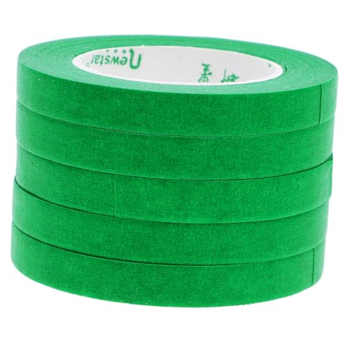 HEALLILY 5st Abdeckband Trimmband Maskenband Textmarker Farben Und Muster Von Klebeband Sprühkleber Etikett Plakatband Autolack Maskierung Kantenabschlussband Auto Klebeband Green Papier von HEALLILY