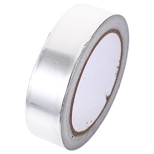 HEALLILY Hochtemperaturbeständiges Aluminiumfolienband Drahtband Weißes Band Klebeband Klebstoff Schwarzes Isolierband Dichtband Alufolie Elektrisches Band Verdrahtung Wärmeband Thermoband von HEALLILY