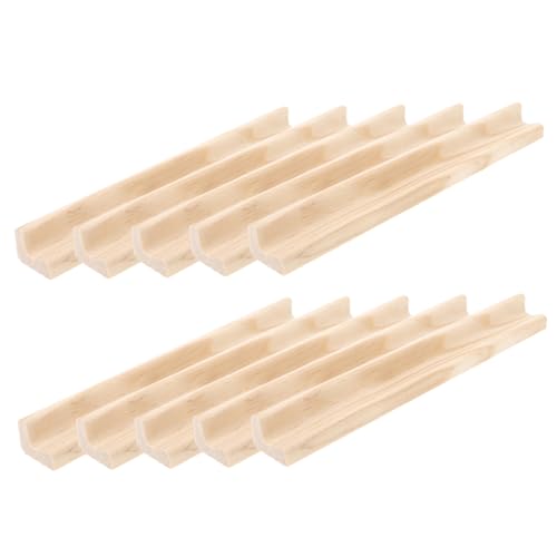 Holz Englisch Buchstaben Klammer Englisch Buchstaben Basisbuchstabe Latte Unterstützung DIY Holz Handwerk für Kinder Spielen 10 Stück (19 Cm) von HEALLILY