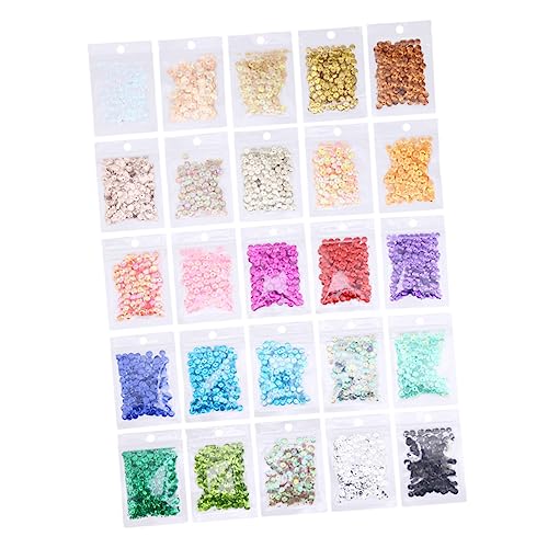 HEALSOPTHY 1 Satz Runde Pailletten Glitzer Für Face Glitter Festival Blazer Klobiges Glitzergesicht Flocken Sequin Party Sachen Decor Bekleidungsmaterial Perforierte Pailletten 15 Packungen von HEALSOPTHY