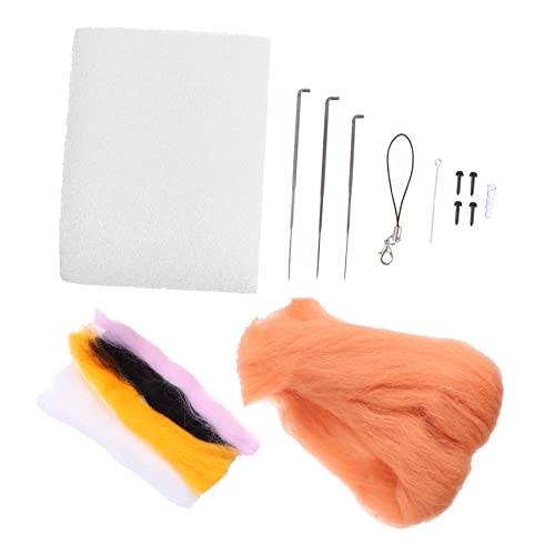 HEALSOPTHY 1 Set DIY Nadel Filz Kit Mini Dekorationen Wolle Felting Startermaterialien von HEALSOPTHY