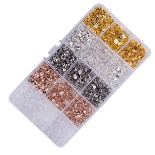 HEALSOPTHY 2600 Stück Teiliges DIY Ohrschmuck Ohrstecker Verschlüsse Ohrhaken Schmuckzubehör für Ohrringherstellung und Reparatur HEALSOPTHY 2600 Stück Teiliges DIY Ohrschmuck Ohrstecker Verschlüsse Ohrhaken Schmuckzubehör für Ohrringherstellung und Reparatur von HEALSOPTHY