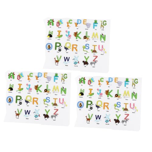 HEALSOPTHY 3 Blätter Cartoon-applikation Für Kleidung Gänseblümchen-wandaufkleber Wandtattoos Sticker Nähen Abziehbilder Alphabet-poster Babyzimmer-dekoration Große Aufkleber von HEALSOPTHY