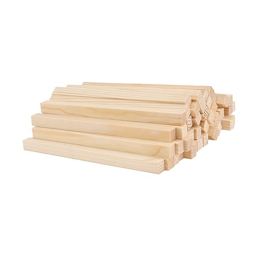 HEALSOPTHY 50pcs Holzstangenzubehör DIY Materialien DIY Holzstangen Accessoires von HEALSOPTHY