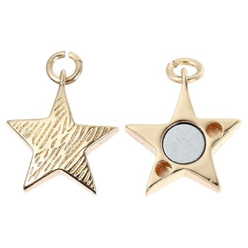 HEALSOPTHY Magnetischer Schmuckverschluss mit Doppellagigem Stern Design Vergoldete Magnetverschlüsse Diy Schmuckzubehör für Armbänder und Installieren HEALSOPTHY Magnetischer Schmuckverschluss mit Doppellagigem Stern Design Vergoldete Magnetverschlüsse Diy Schmuckzubehör für Armbänder und Installieren von HEALSOPTHY