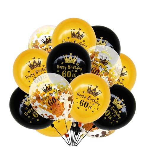 HEASOME 15 Stück Geburtstagsballons Geburtstagsparty Luftballons Zahlenballons Dekorative Luftballons Zahlendruck Luftballons Latexballons Partyzubehör Partyballons Für Geburtstag von HEASOME