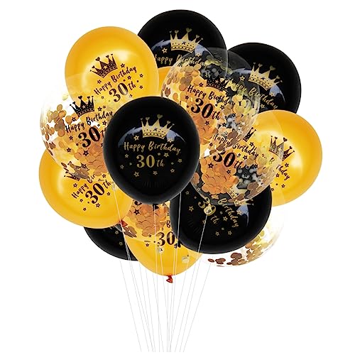 HEASOME 15 Stück Geburtstagsballons Geburtstagsparty Luftballons Zahlenballons Partyballons Für Geburtstagsparty Zubehör Geburtstags Latex Luftballons Dekorative Luftballons von HEASOME