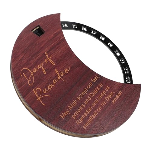 HEATSHAKING Rotierender Ramadan Countdown Kalender aus Holz und Festliche Dekoration für Eid Mubarak mit Täglichem Countdown Highlight Einzigartiges für Freunde HEATSHAKING Rotierender Ramadan Countdown Kalender aus Holz und Festliche Dekoration für Eid Mubarak mit Täglichem Countdown Highlight Einzigartiges für Freunde von HEATSHAKING