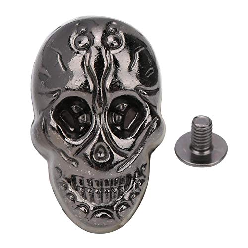 20 STÜCKE Skeleton Ghost Niet, Schädel Crossbone 3D Ghost Niet Stud Punk Dekorative Knöpfe mit 20 Stücke Schrauben für Tasche Ledergürtel DIY Handwerk Making15,66 * 25,24mm(Pistolenfarbe) von HEEPDD