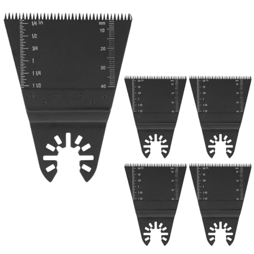 5 Stück 65 Mm Oszillierendes Multifunktions-Sägeblatt aus Kohlenstoffstahl mit Japanischen Zähnen, Sägeblatt Zum Schneiden von Holz und Kunststoff, Geeignet für die Meisten von HEEPDD