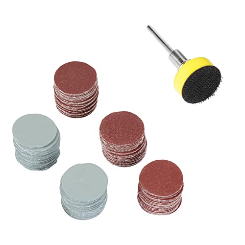 Glatte Oberfläche mit 100 Stück 25 Mm Mix-Schleifscheiben-Schleifpads, Polierpapier, Schleifpapier-Set von HEEPDD