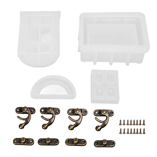 HEEPDD Box-Harz-Formen, Schatztruhe, Epoxidharz, Silikonform, Schmuckbehälter, Epoxidformen für Heimdekoration von HEEPDD