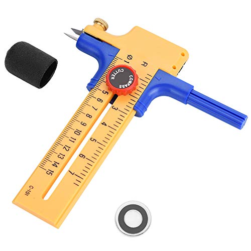 HEEPDD Einstellbare Kompass Kreis Schneider Kreis Schneide Werkzeug Papier Schneider Rotary Compass Kreis Schneider Papier Karton Zeichnen Bild Schneide Messer WerkzeugRundklingen Cutter von HEEPDD