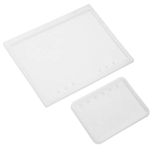 Silikonform, 2 Stücke A5 und A7 Notebook Harz Gießformen DIY 3D Epoxidharz Kristall Notizblock Abdeckung von HEEPDD