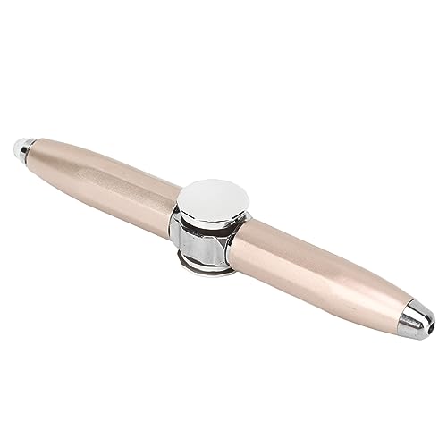 HEEPDD Spinner Stift, praktischer tragbarer Fingerspitze leuchtender Gyro Kugelschreiber Multifunktionaler Finger Spinning Schreibstift mit LED-Licht zum Lösen von Stress (Gold) von HEEPDD