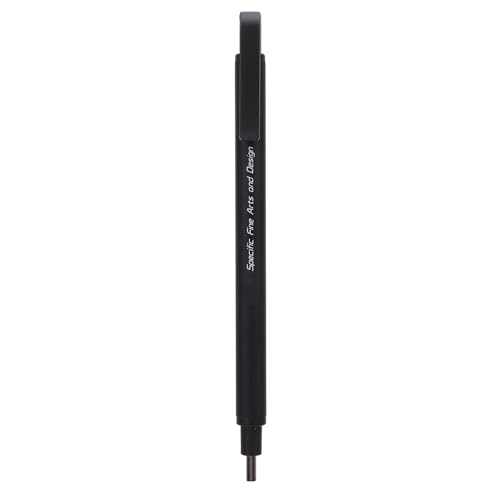 Highlight Painting Radierstift, 2,3 Mm Einziehbarer Radierstift Im Druckbleistift-Stil mit Kleinen und Weichen Köpfen für den Einsatz Im Künstlerbüro und in der Schule (BLACK) von HEEPDD