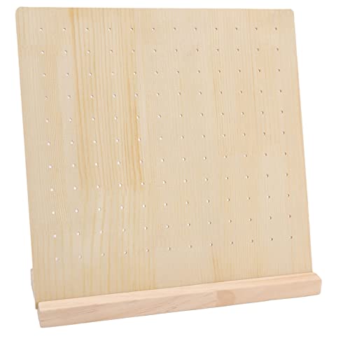 Pegboard für Ohrring-Display, häufig verwendete Holz Ohrring Display, Große Kapazität, Starke, Langlebig, Dicke Basis für Ohrstecker (66 Paar) von HEEPDD