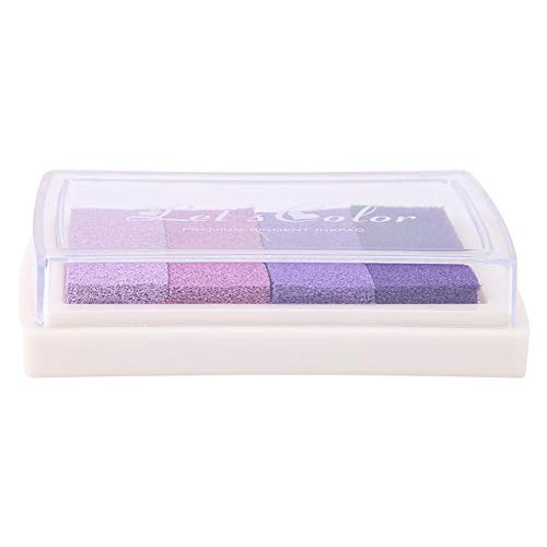 Stempelkissen, Lsushine Craft Stempelkissen Stamps Partner DIY Color Inkpad für Stempel Scrapbook Decoration(Farbverlauf Lila) von HEEPDD