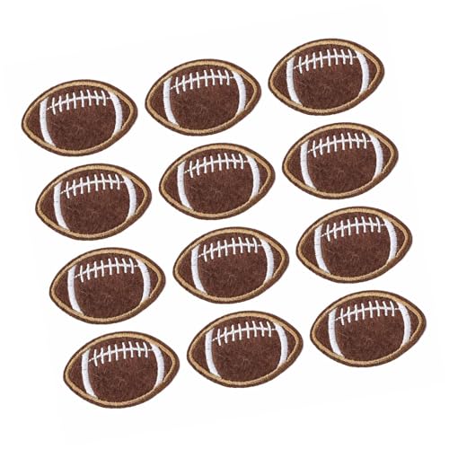 12 PCs/Football Iron Auf Patches Fußball Bestickte Patches Nähen Applikationen Für Jeansrock von HEEZOU