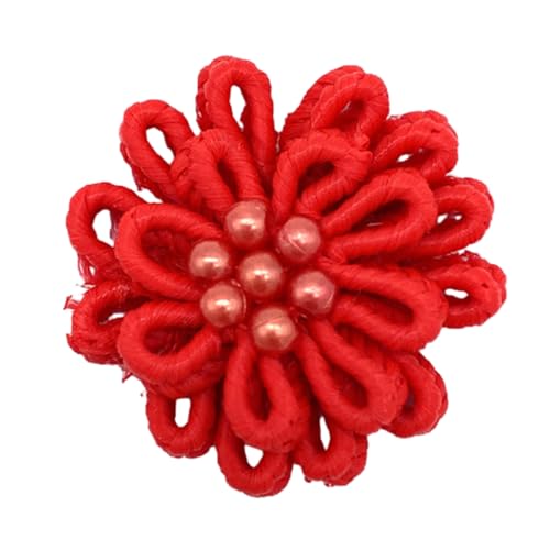 Schneeflocke Form Chinesisch Cheongsam Knot Button Verschluss Band Perlen Fastener Kostüm Tang Hemdanzug Nähwerk von HEEZOU