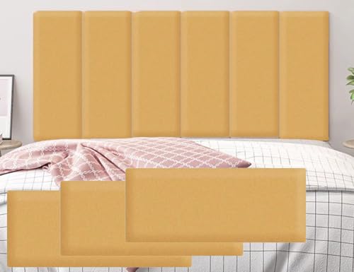 HEFJIAYCIQ 3D Gepolsterte Wandpaneele Für Kinder, Packung Mit 3 Paneelen in Der Größe 7.8X 19.6Inch/23.6 X 11.8Inch Wall Padding, Dekorative Schutz Wandaufkleber,D,20x50cm von HEFJIAYCIQ