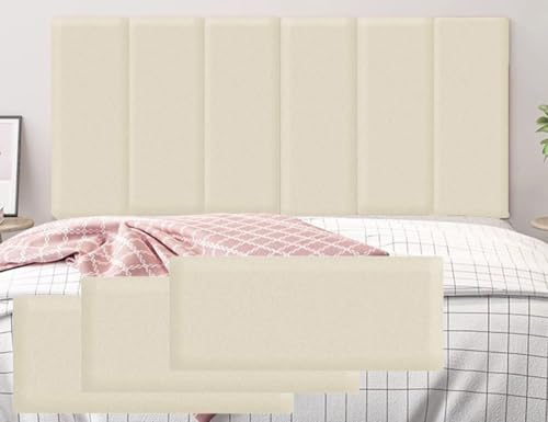 HEFJIAYCIQ 3D Gepolsterte Wandpaneele Für Kinder, Packung Mit 3 Paneelen in Der Größe 7.8X 19.6Inch/23.6 X 11.8Inch Wall Padding, Dekorative Schutz Wandaufkleber,F,20x50cm von HEFJIAYCIQ