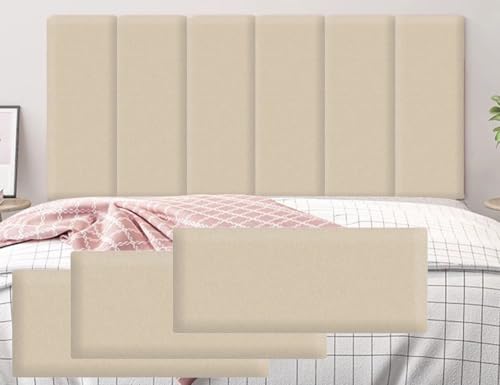 HEFJIAYCIQ 3D Gepolsterte Wandpaneele Für Kinder, Packung Mit 3 Paneelen in Der Größe 7.8X 19.6Inch/23.6 X 11.8Inch Wall Padding, Dekorative Schutz Wandaufkleber,G,20x50cm von HEFJIAYCIQ