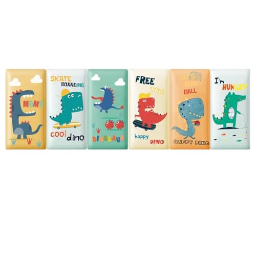 HEFJIAYCIQ Gepolsterte Wandpaneele Für Kinder, 3D Selbstklebende Innenraumdekoration, Wandaufkleber Für Schlafzimmer/Wohnzimmer,Dinosaur Set,140x50cm von HEFJIAYCIQ