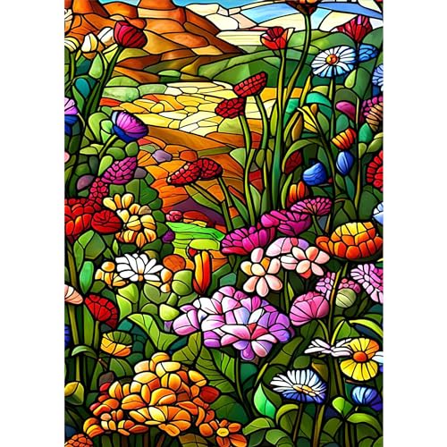 HEIBAGO Blumen Diamond Painting Für Anfänger, 5D Schmetterling Full Drill Diamant Painting Erwachsene, DIY Cross Embroidery Diamant Kunst Sets Anlage Diamond Art Bilder Für Gifts, Wanddekor 30 * 40cm von HEIBAGO