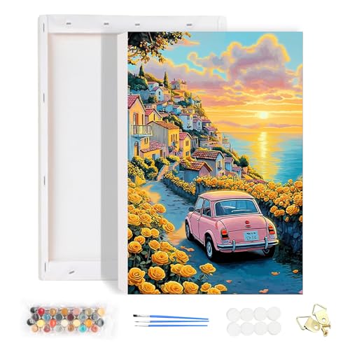 HEIBAGO Malen nach Zahlen für Erwachsene Mit Rahmen, DIY Auto Blumen Malen nach Zahlen Kits für Anfänger, Landschaft Ölmalerei Kunst Handwerk Bilder für Wanddekoration, 20x30cm HEIBAGO Malen nach Zahlen für Erwachsene Mit Rahmen, DIY Auto Blumen Malen nach Zahlen Kits für Anfänger, Landschaft Ölmalerei Kunst Handwerk Bilder für Wanddekoration, 20x30cm von HEIBAGO