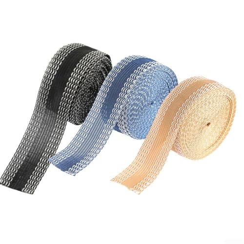 HEIBTENY Semming Tape Semming Tape Vorhang 25 Mm X 5 M/1 Zoll X 5,4 Yards (grey) von HEIBTENY