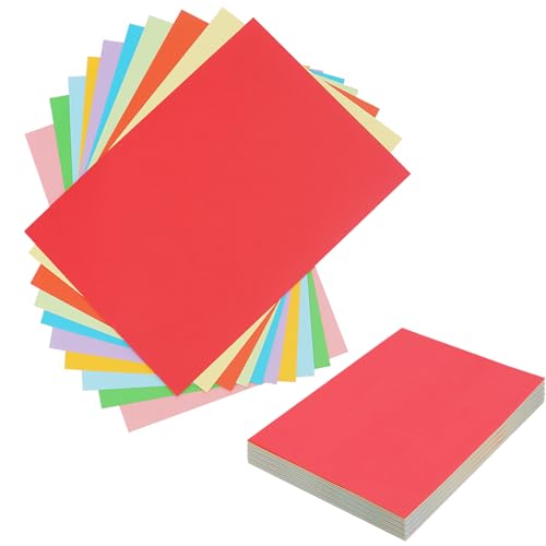 HEIYUET 200 Blatt buntes DIN - A4 120g/m² Set aus 10 Farben, A4 Buntpapier Kartonpapier Tonpapier Bastelbogen Papier, bunte Blätter zum Basteln, farbiges Material, DIY Bogen von HEIYUET