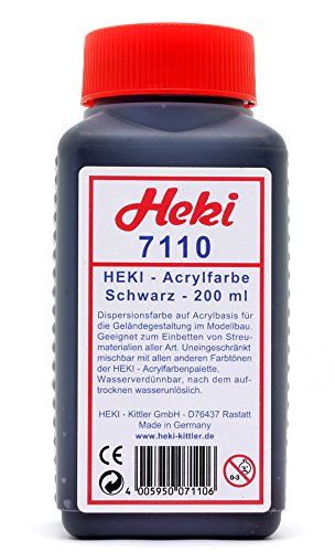 Heki 7110 Acrylfarbe Russschwarz von HEKI