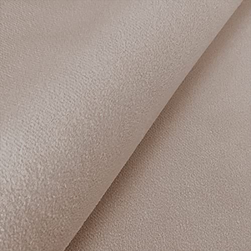 HEKO PANELS Stoff Meterware Polsterstoff Meterware - Polyester Möbelstoff Meterware für Sofa Sessel und Stuhl - Flammhemmender Stoff - Beige von HEKO PANELS