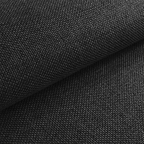 HEKO PANELS Stoff Meterware Polsterstoff Meterware - Polyester Möbelstoff Meterware für Sofa Sessel und Stuhl - Graphite von HEKO PANELS