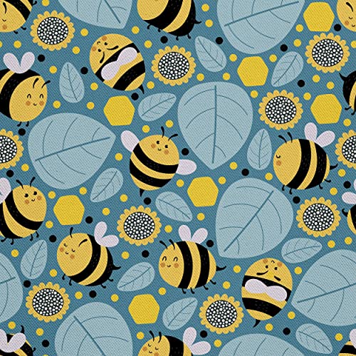 HEKO PANELS Stoff Oxford Wasserdichte Meterware Canvas-Stoff Polyester Nähstoffe Möbelstoffe Dekostoffe Wasserabweisend Blickdicht Kinder Bienen Blätter 2 Meter 155 x 200 cm HEKO PANELS Stoff Oxford Wasserdichte Meterware Canvas-Stoff Polyester Nähstoffe Möbelstoffe Dekostoffe Wasserabweisend Blickdicht Kinder Bienen Blätter 2 Meter 155 x 200 cm von HEKO PANELS