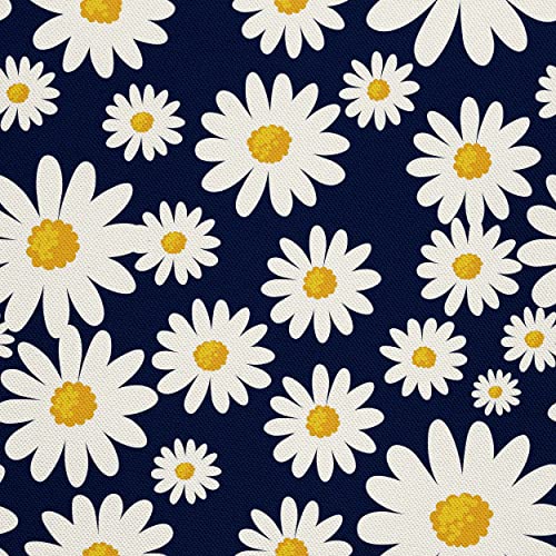 HEKO PANELS Stoff Oxford Wasserdichte Meterware Canvas-Stoff Polyester Stoff Zum Nähen Nähstoffe Dekostoffe Wasserabweisend Blickdicht Gänseblümchen Blumen 3 Meter 155 x 300 cm von HEKO PANELS