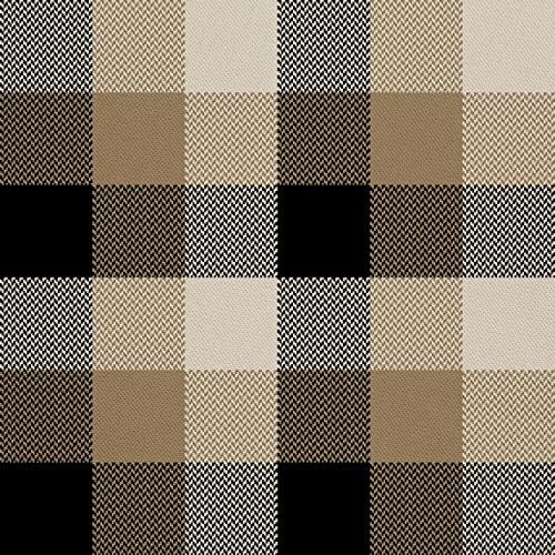 HEKO PANELS Stoff Oxford Wasserdichte Meterware Canvas-Stoff Polyester Stoff Zum Nähen Nähstoffe Dekostoffe Wasserabweisend Blickdicht Kariert 3 Meter 155 x 300 cm von HEKO PANELS